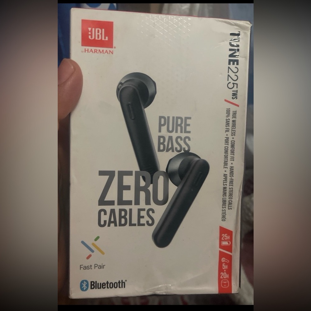 JBL Tune 225TWS Wireless Earbuds - Black